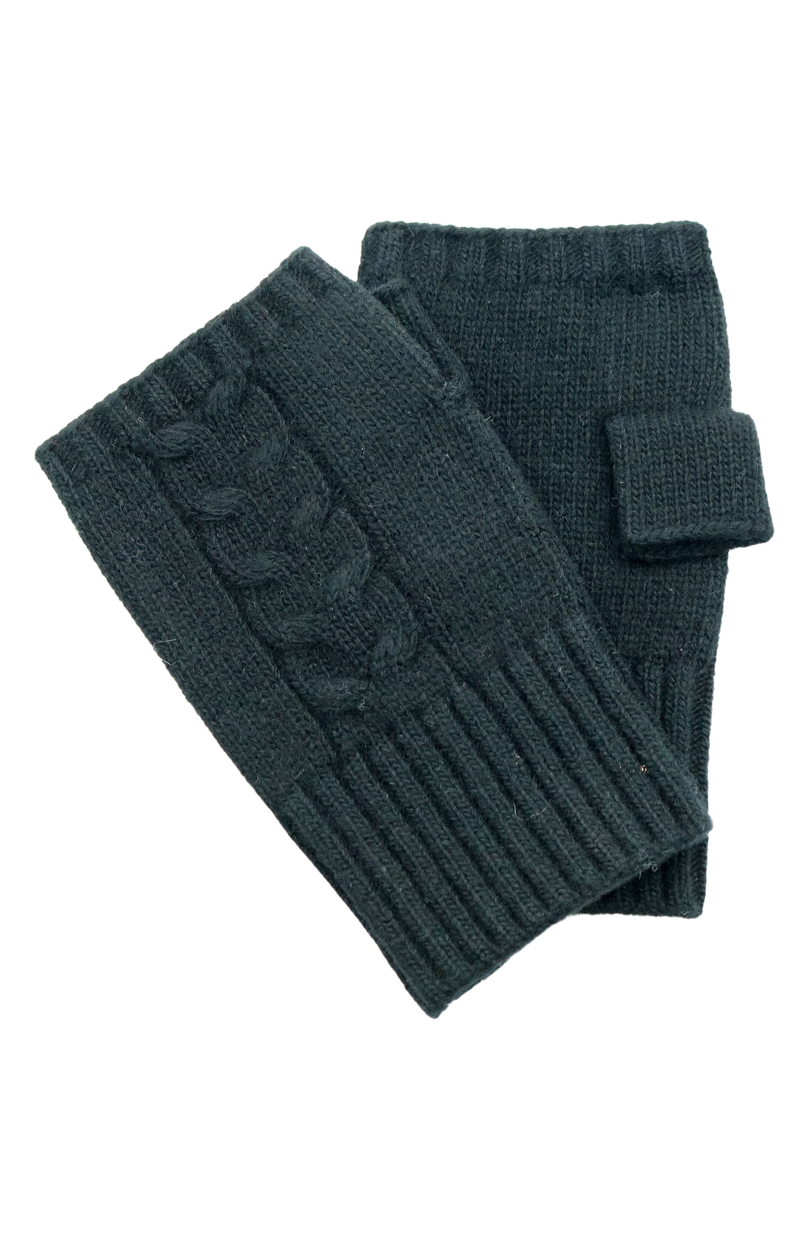 Portolano Cable Knit Fingerless Gloves