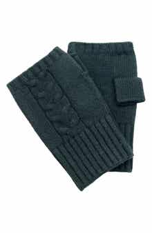 Portolano Cable Knit Fingerless Gloves