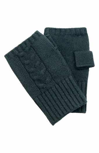 Portolano Cable Knit Fingerless Gloves