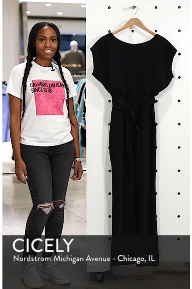Cap Sleeve Wide Leg Jumpsuit video