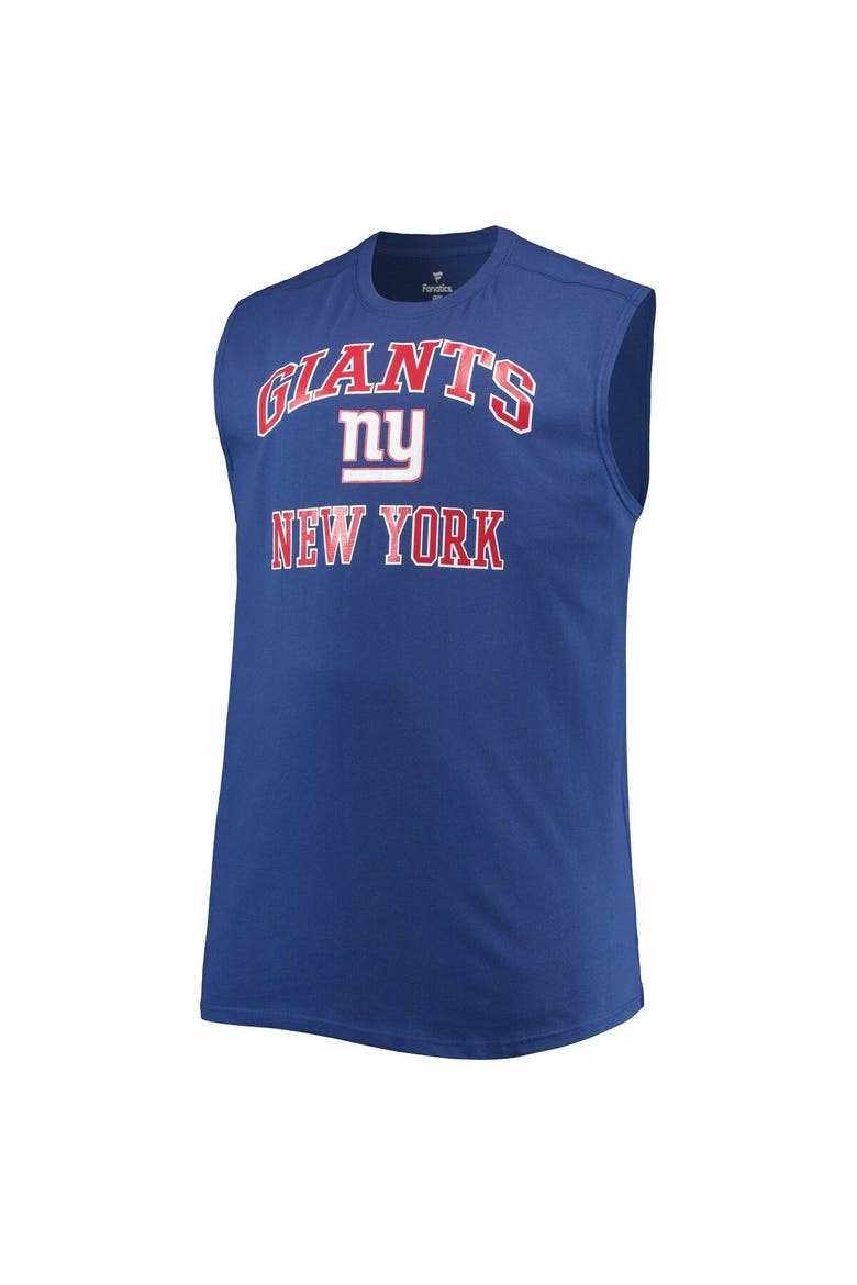 Men's Royal New York Giants Big & Tall Muscle Tank Top, Alternate, color, Royal
