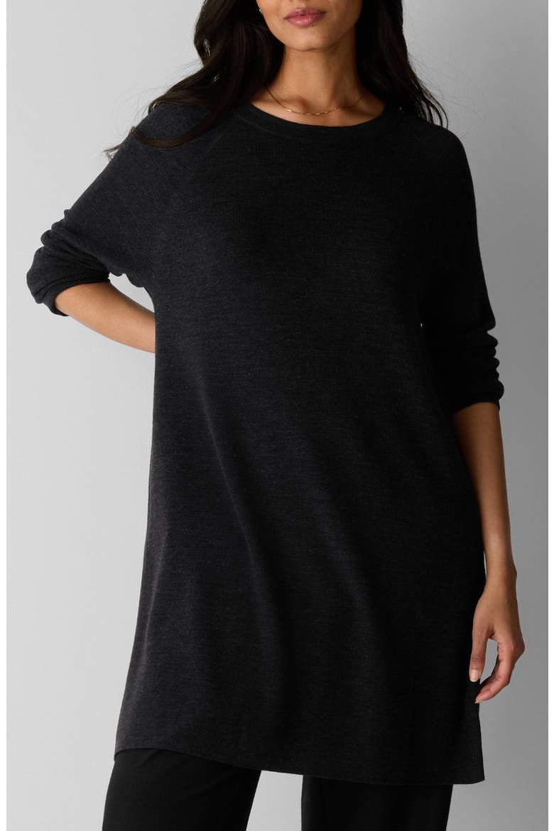 Merino Wool Crewneck Sweater, Main, color, CHARCOAL