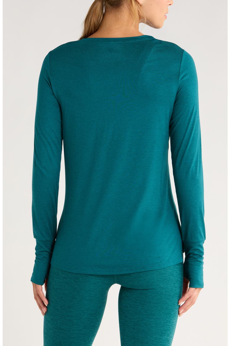 Liana Restore Soft Lite Long Sleeve T-Shirt, Alternate, color, TEAL ATLANTIC