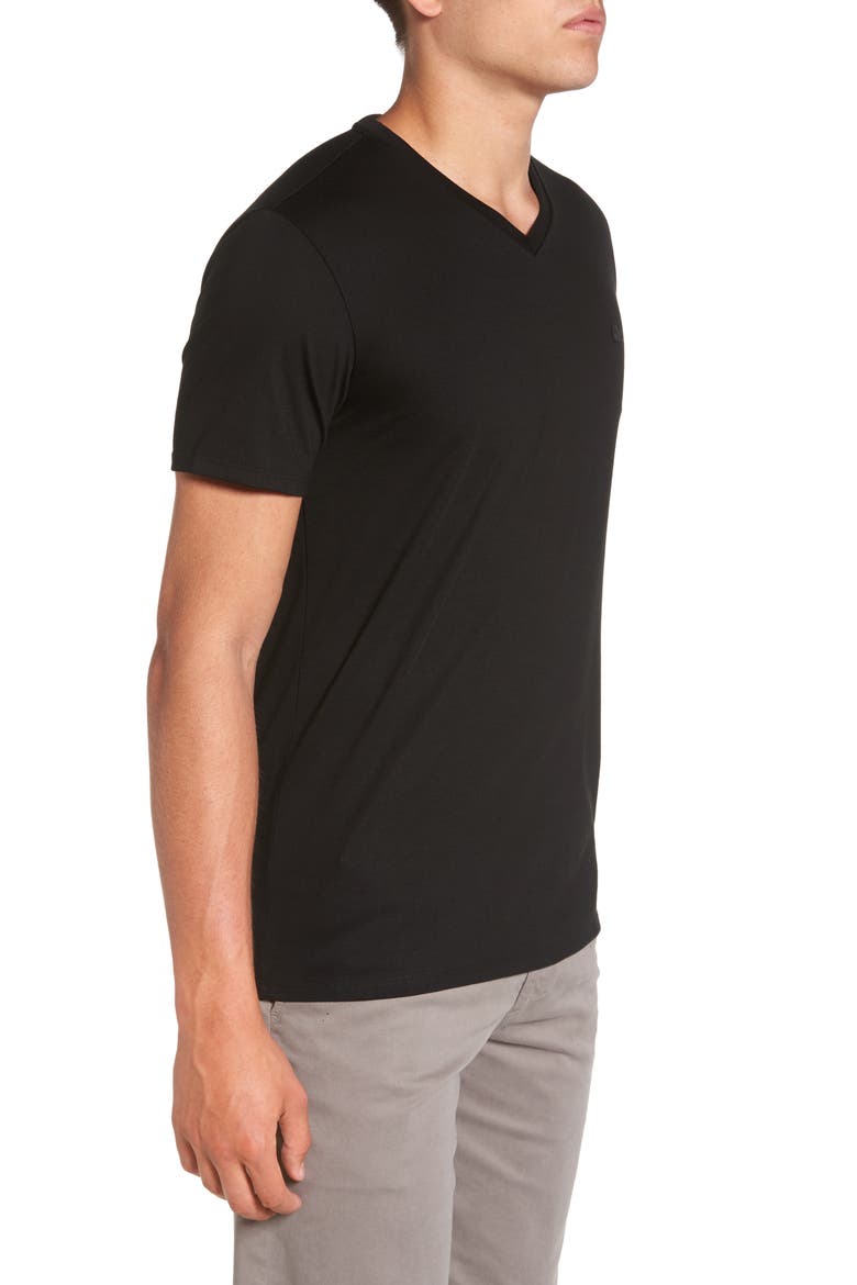 Pima Cotton T-Shirt (Nordstrom Exclusive), Alternate, color, BLACK