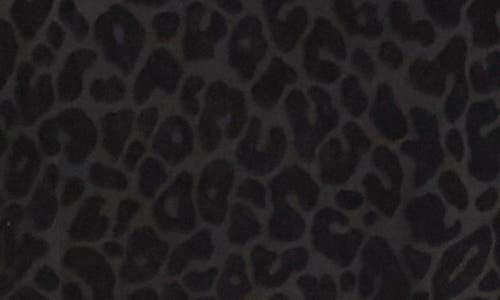 Karen Kane Leopard Spot Velvet Burnout Shirttail Top In Black