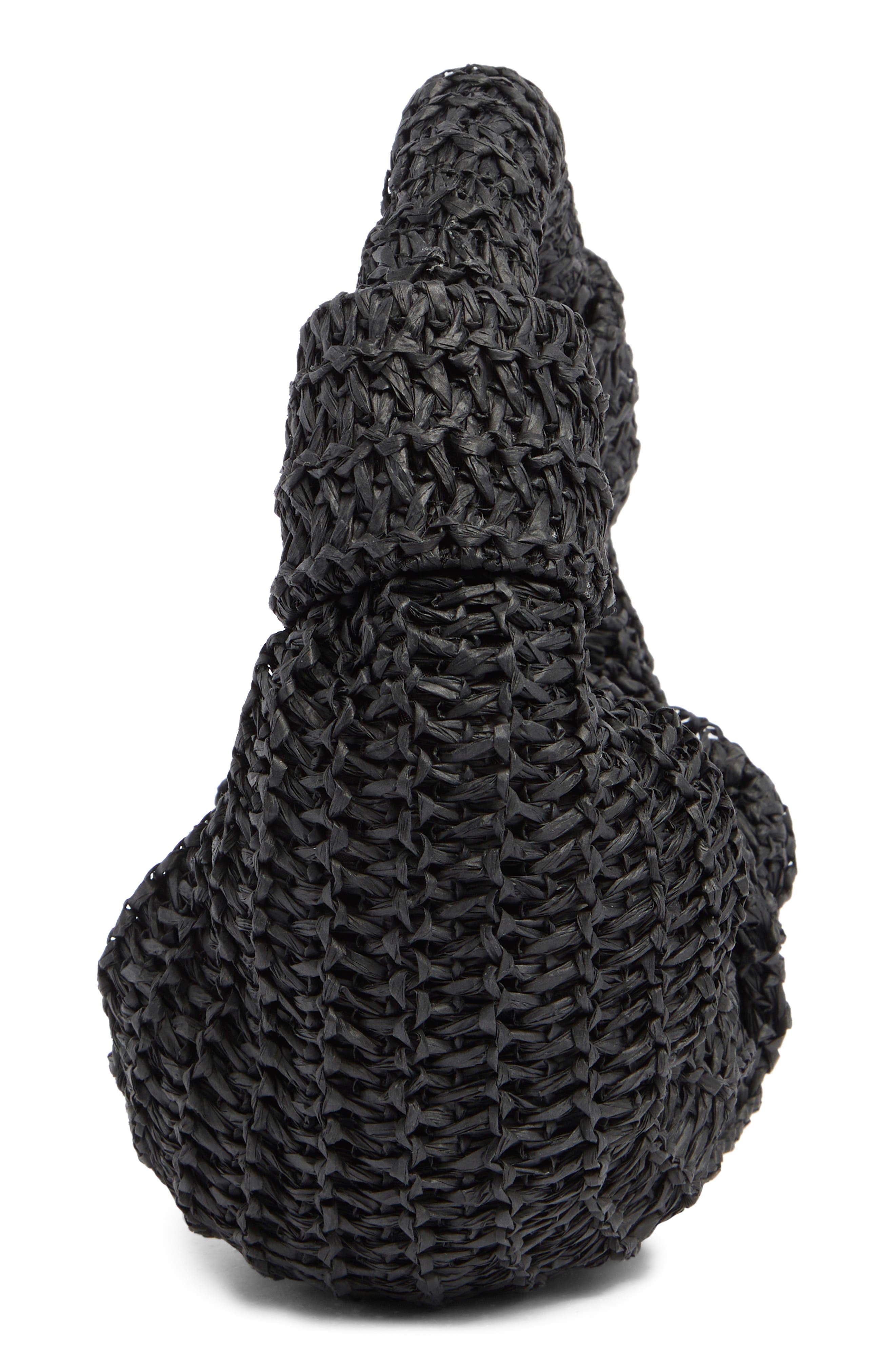 BCBG Woven Croissiant Clutch, Alternate, color, 