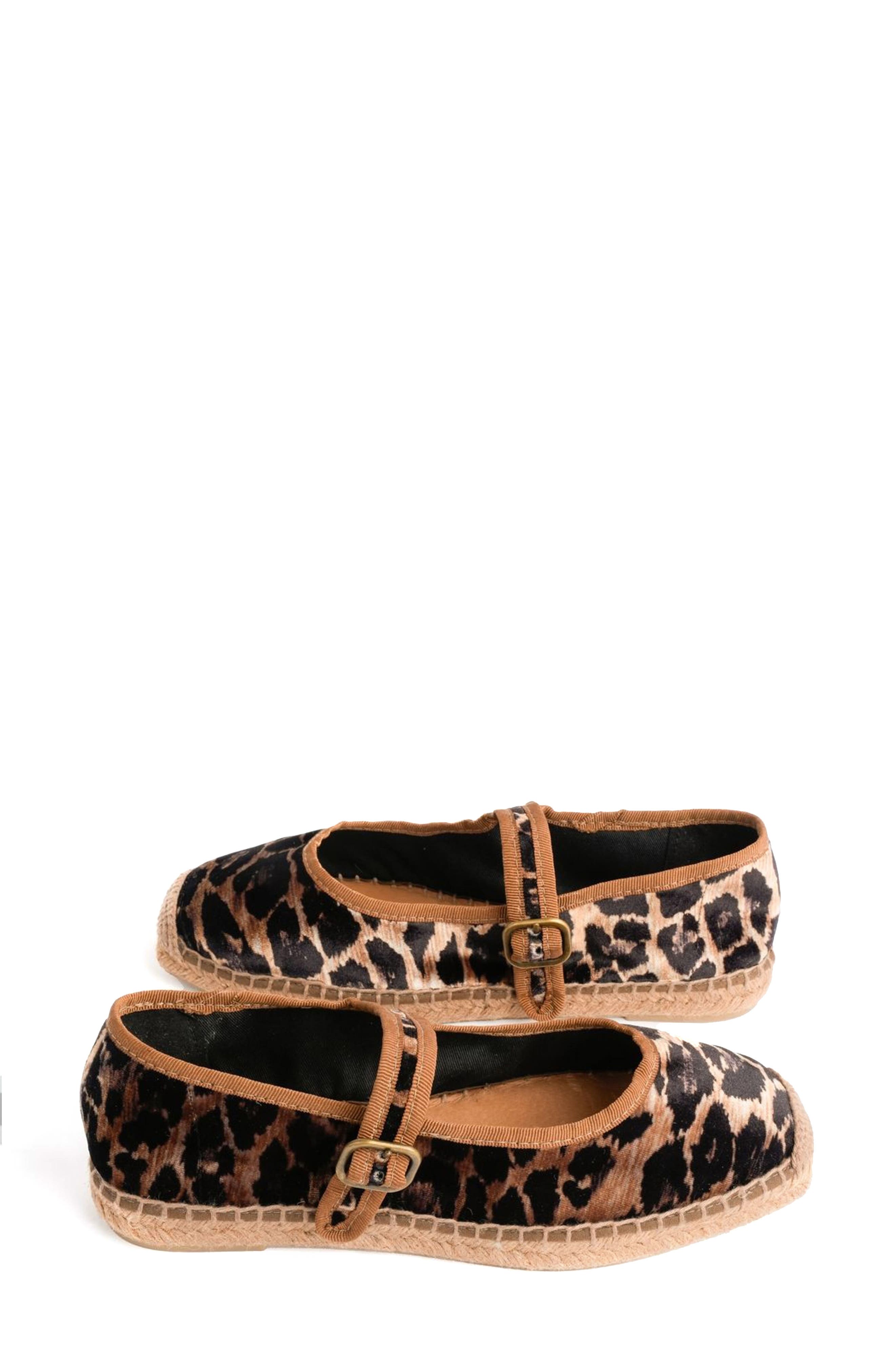 Penelope Chilvers Velvet Espadrille Mary Jane, Alternate, color, Brown