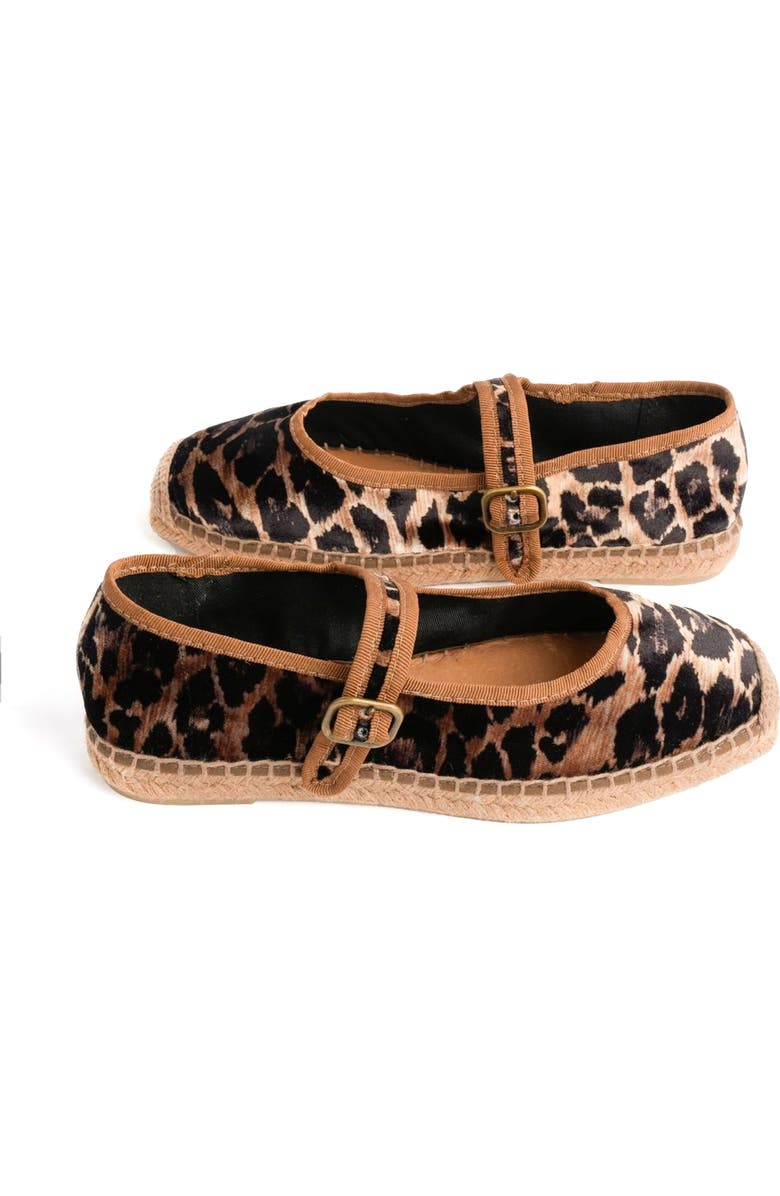 Penelope Chilvers Velvet Espadrille Mary Jane, Alternate, color, Brown