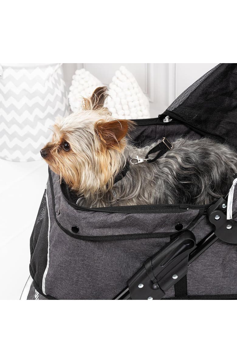 Edupet Pet Stroller in Grey & Black, 55 lb Capacity, Alternate, color, Multicolored