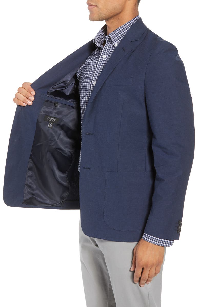 NORDSTROM MEN'S SHOP Washed Stretch Cotton Blazer, Alternate, color,