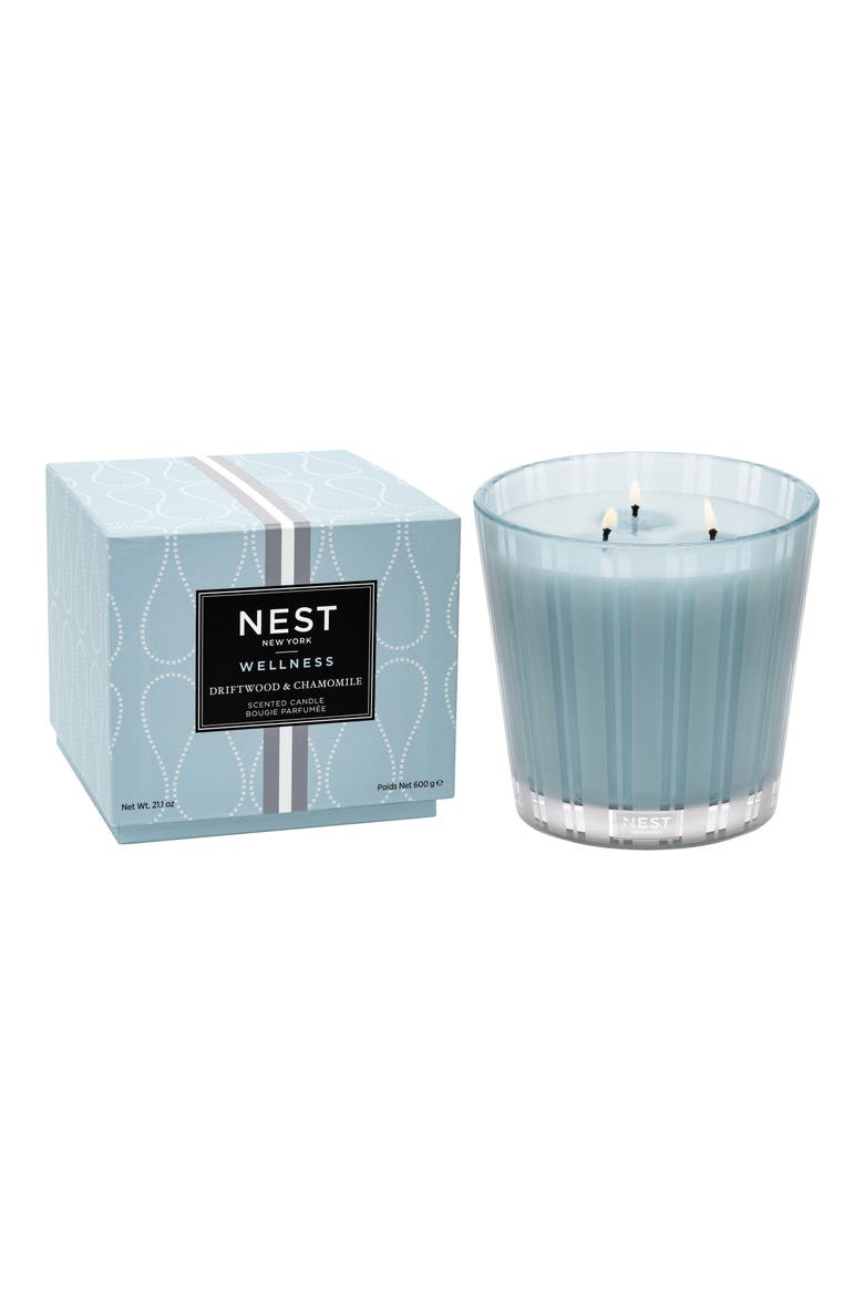 Driftwood & Chamomile Scented Candle, Alternate, color, NO COLOR