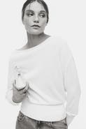 H&M Fine-knit One-shoulder Top
