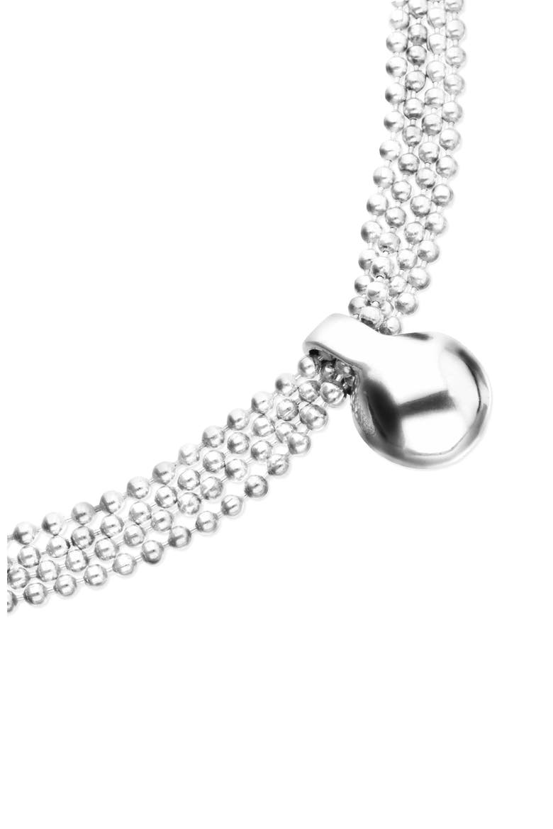 Silver Threads and Large Dials Necklace, Alternate, color, Silver