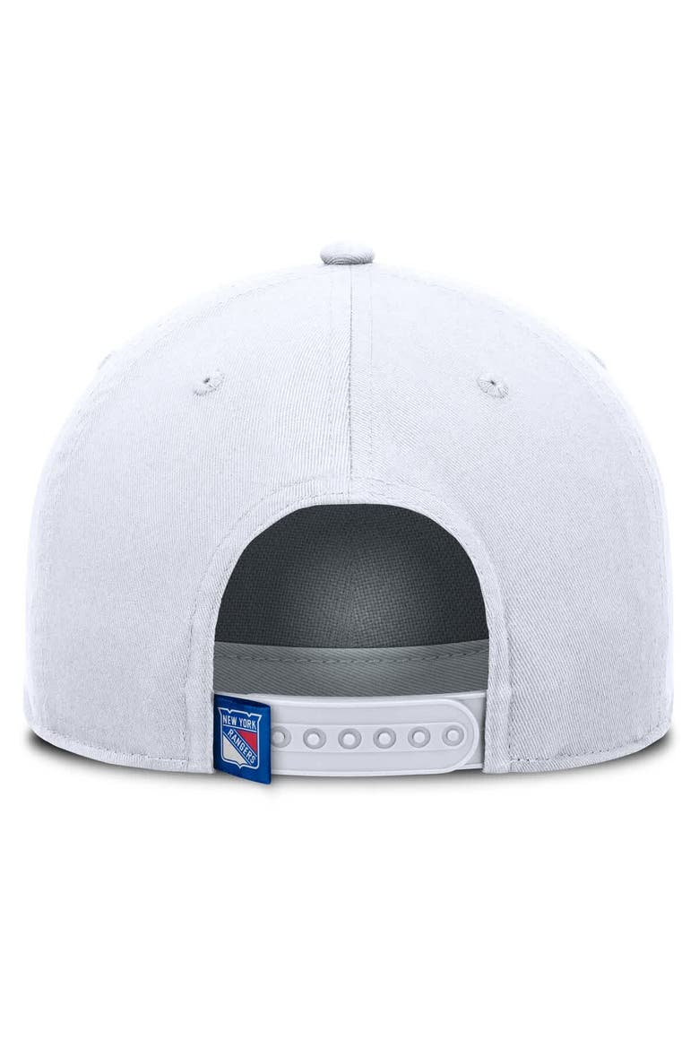 Men's Fanatics White New York Rangers Rope A-Frame Adjustable Hat, Alternate, color, White