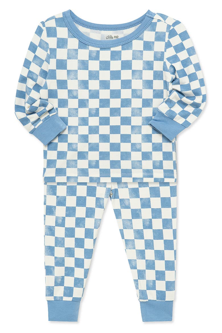 4-Piece Racecar Snug Fit Pajamas, Alternate, color, BLUE/ WHITE