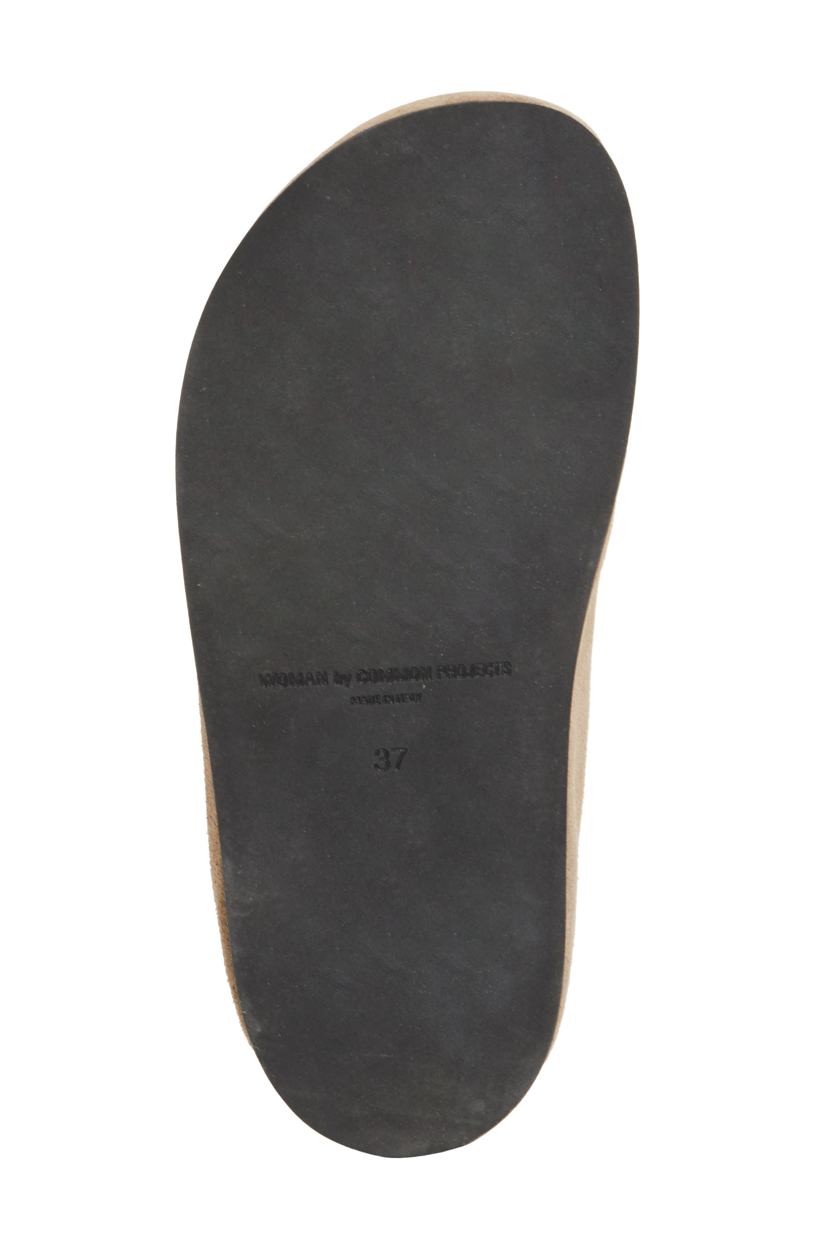Suede & Genuine Shearling Clog, Alternate, color, NUT