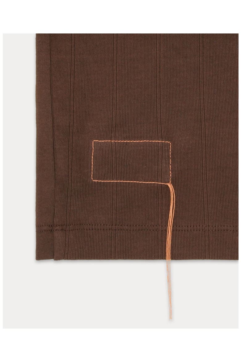 Claire Wide Ribbed Jersey Tank Top, Alternate, color, Dark Brown