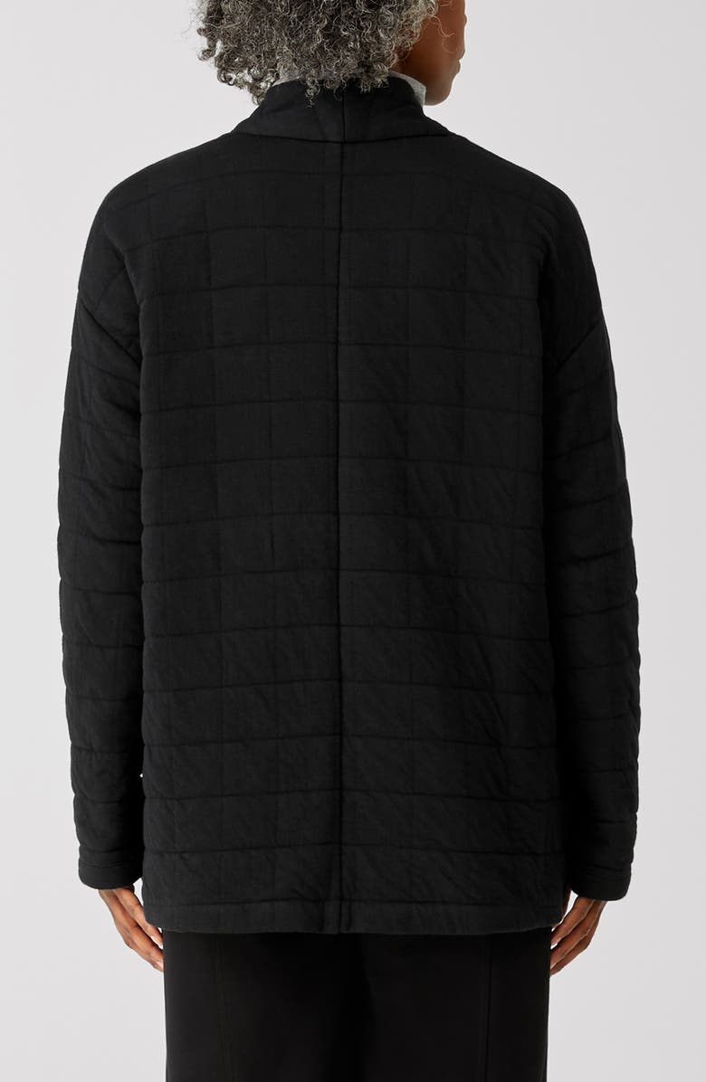 Eileen Fisher High Collar Quilted Jacket, Alternate, color, 