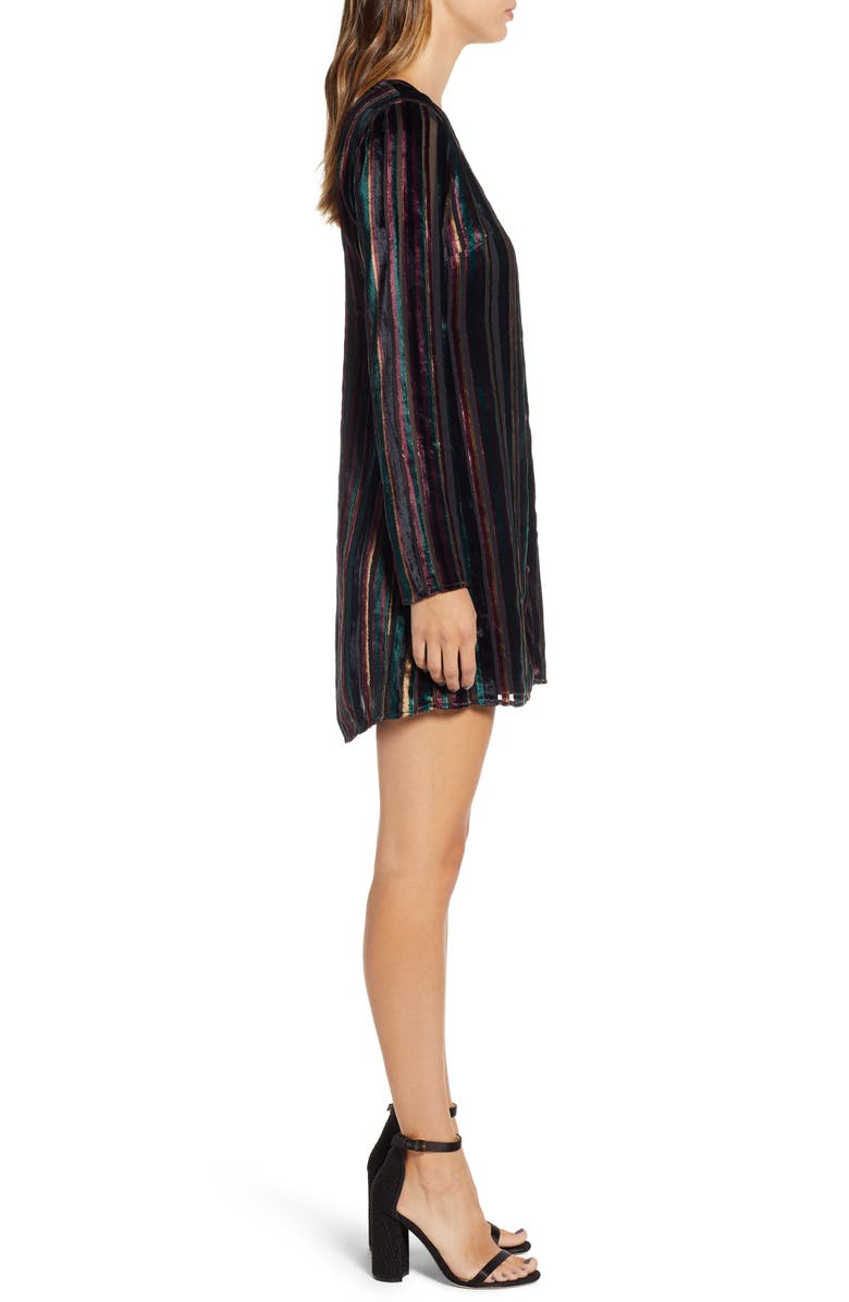 Leith Long Sleeve Button Front Dress, Alternate, color,