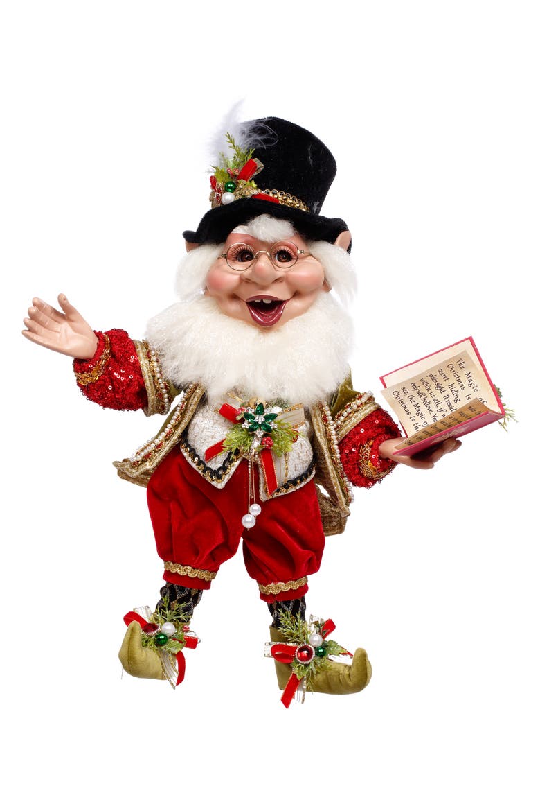 Christmas Carol Elf, Medium, Main, color, Red