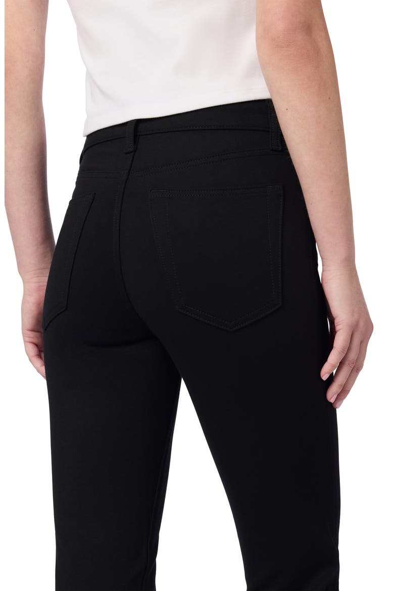 High Waist Bootcut Ponte Pants, Alternate, color, BLACK