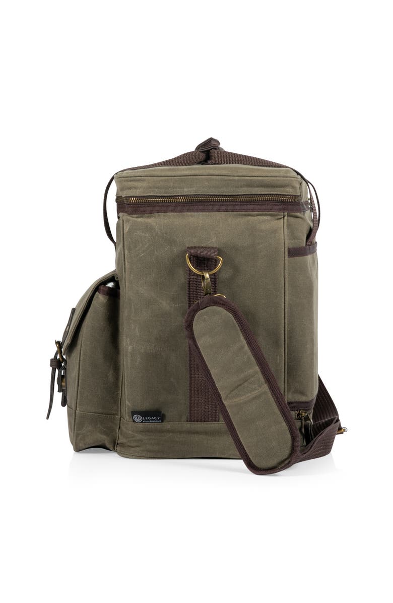 Legacy Weekender 6 Bottle Insulated Wine Bag, Alternate, color, Khaki Green With Brown Accents