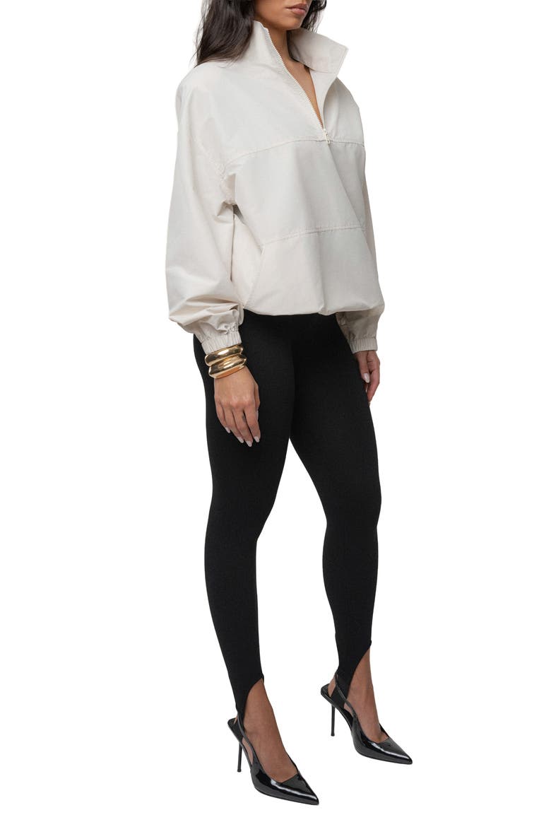 Oversized Funnel Jacket, Alternate, color, Ivory