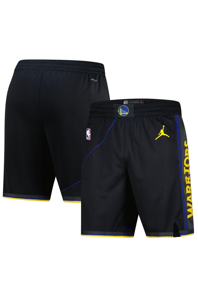 Men's Jordan Brand Black Golden State Warriors 2024/25 Statement Edition Swingman Performance Shorts, Main, color, Black