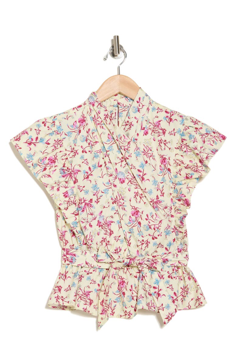 Derek Lam 10 Crosby Brynn Ruffle Wrap Top, Alternate, color, 