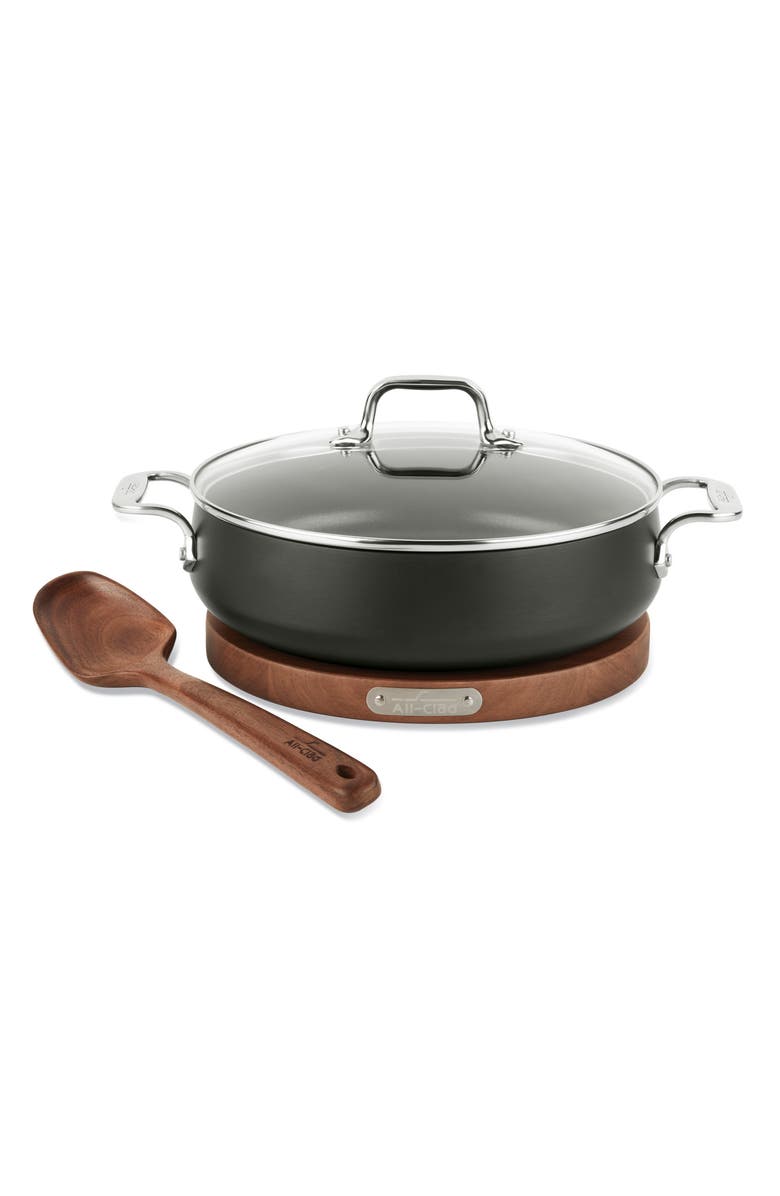 All-Clad HA1 4-Quart Hard Anodized Nonstick Sauté Pan, Main, color, 