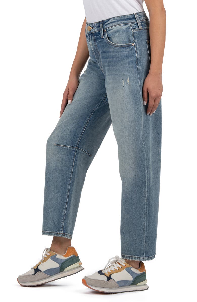 KUT from the Kloth Ashley High Waist Slouchy Barrel Leg Jeans, Alternate, color, Leadership