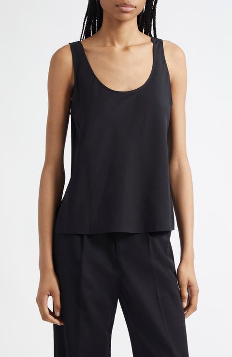 Bias Stretch Silk Tank