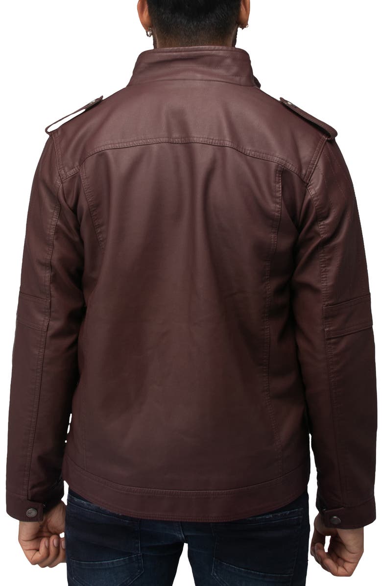 XRAY Faux Leather Utility Jacket, Alternate, color, 