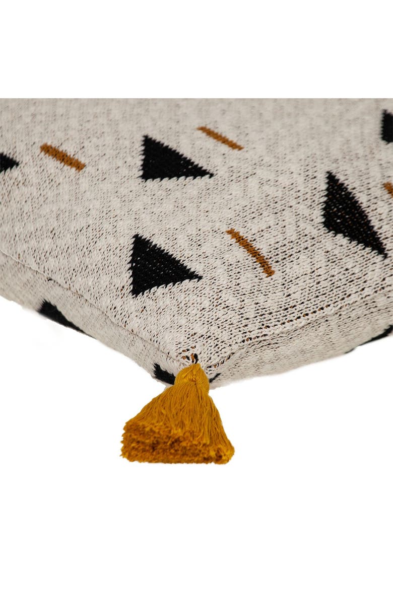 Poki Transitional Beige Throw Pillow, Alternate, color, BEIGE