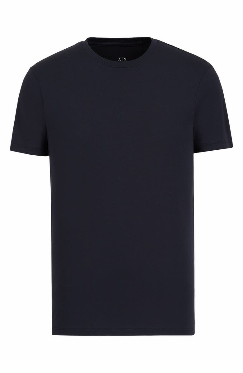 Armani Exchange Navy Crewneck T-Shirt, Alternate, color, 