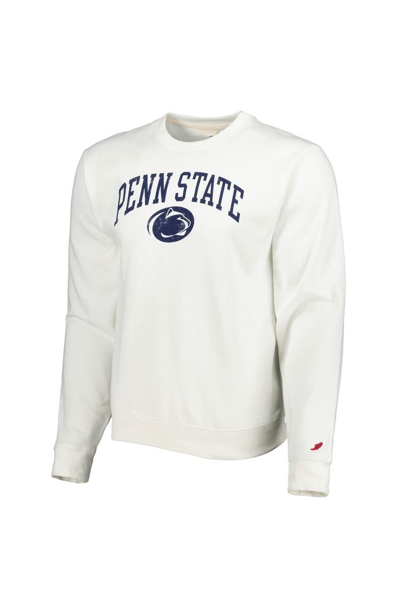 LEAGUE COLLEGIATE WEAR Men's League Collegiate Wear White Penn State Nittany Lions 1965 Arch Essential Fleece Pullover Sweatshirt, Alternate, color, White
