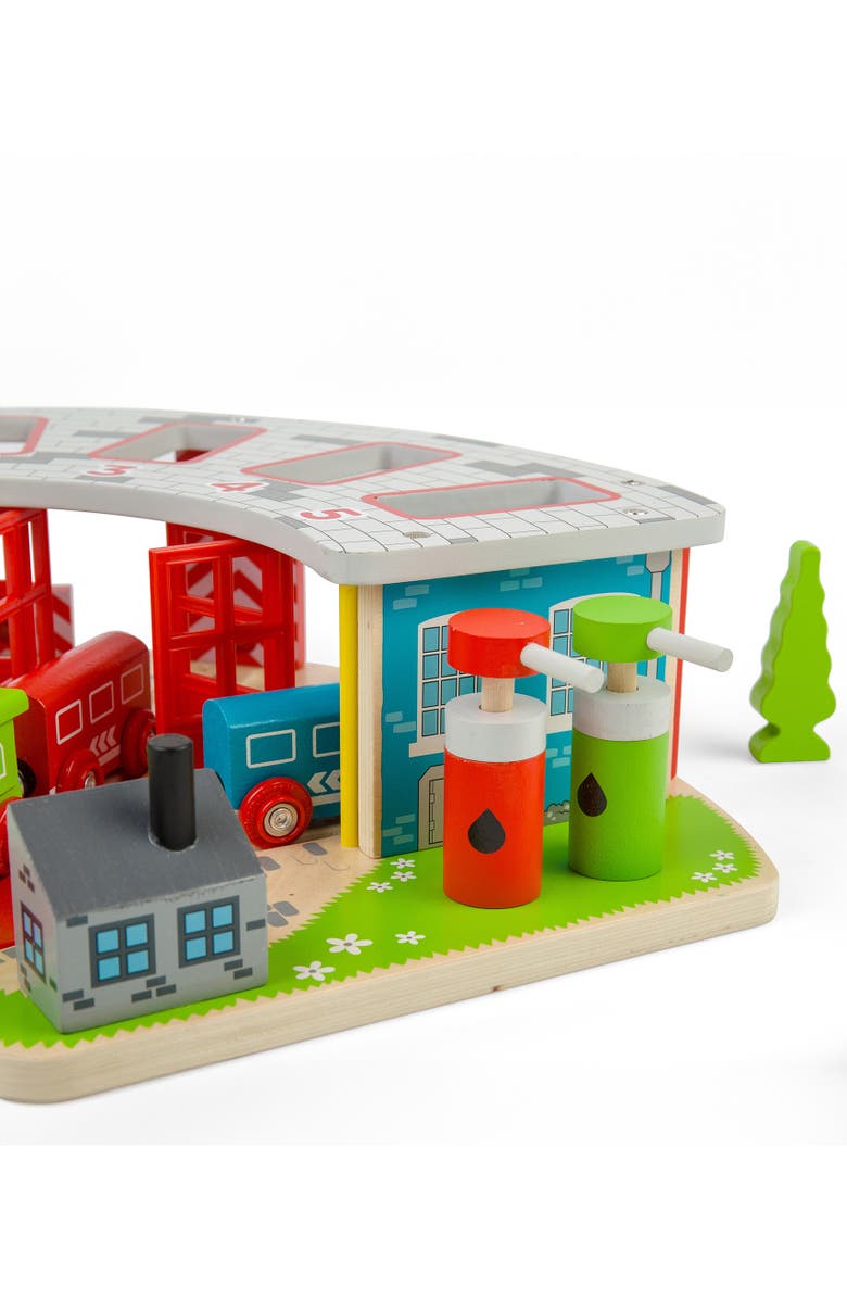 Bigjigs Rail Five Way Engine Shed, Alternate, color,