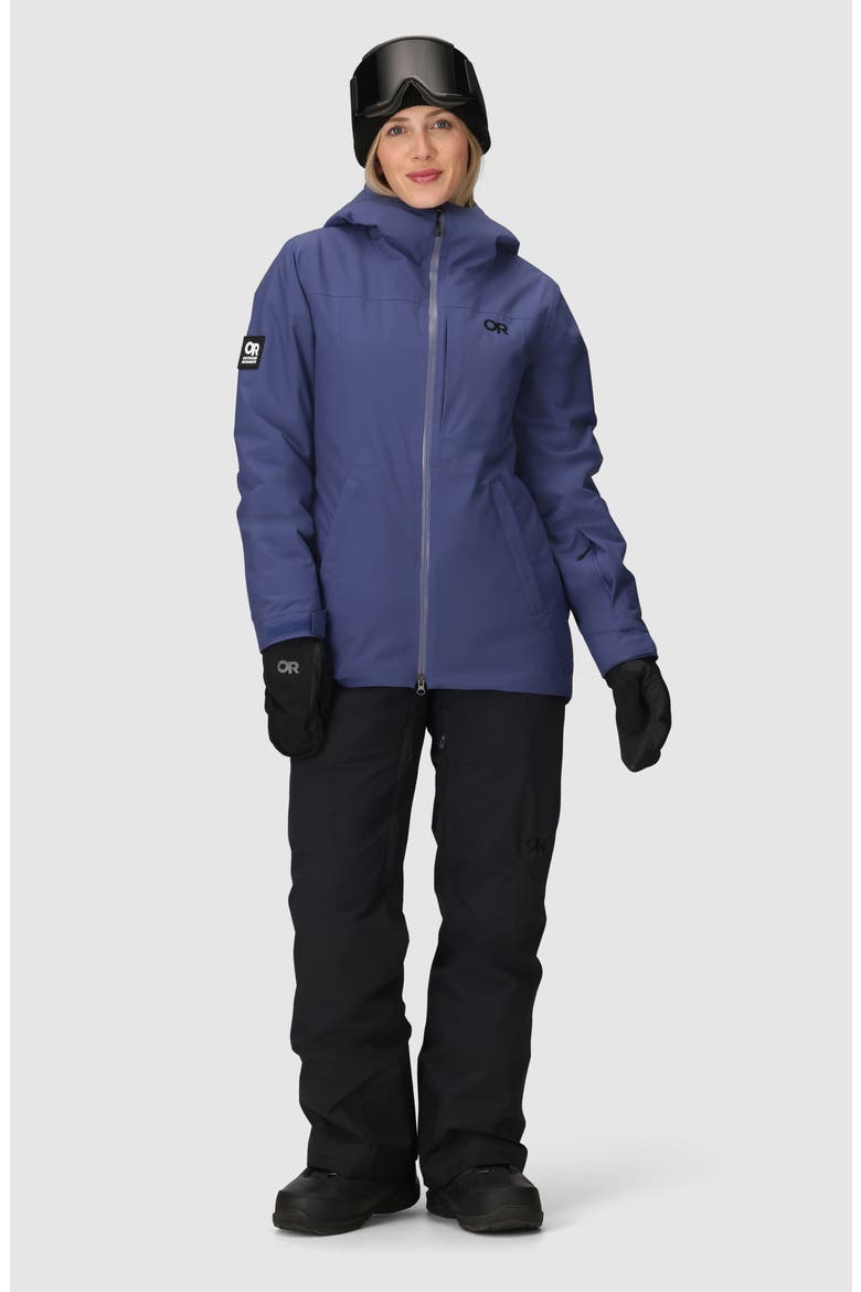 Snowcrew Waterproof Hooded Ski Jacket, Alternate, color, GALACTIC