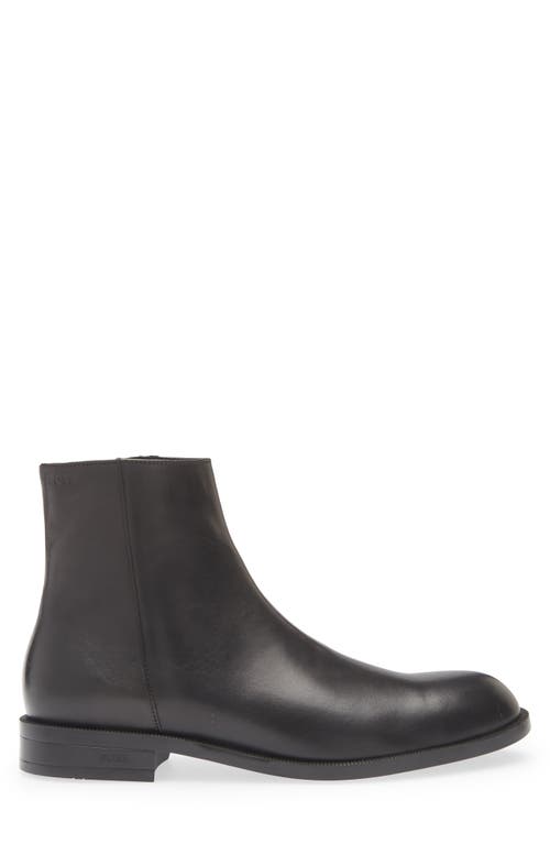 Hugo Boss Boss Tayil Side Zip Boot In Black