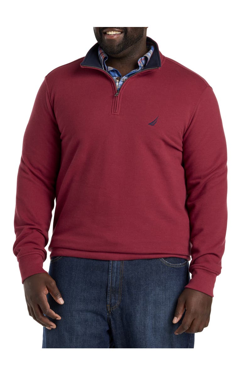 Nautica Big & Tall Navtech 1/4-Zip Fleece Pullover, Main, color, 