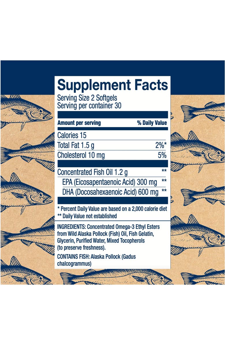 Wiley's Finest Peak DHA Omega-3 60 Softgels, Alternate, color, NO COLOR