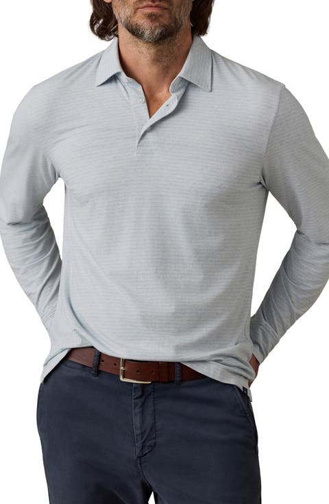 Movement Stripe Long Sleeve Polo