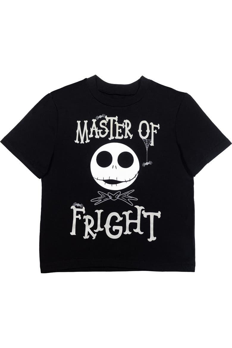 Nightmare Before Christmas Halloween 2-Piece T-Shirt and Shorts Set, Alternate, color, Black Grey Jack