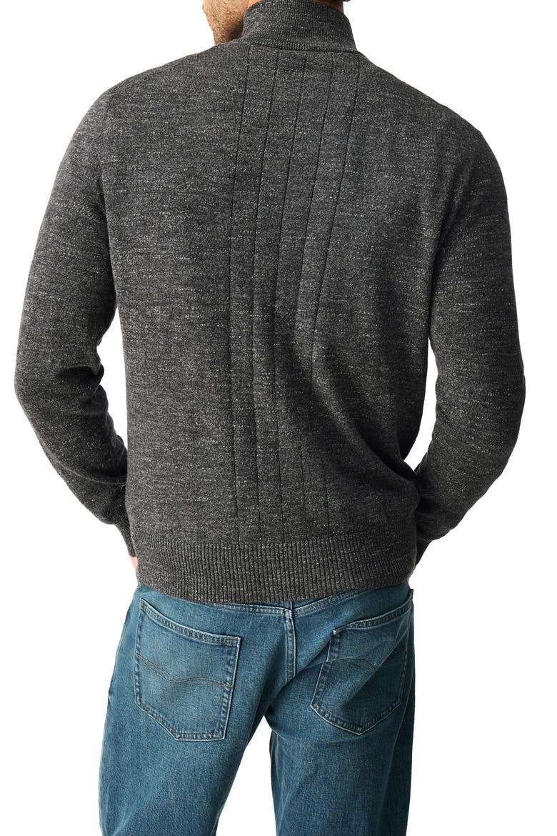 Fortrose Cotton Quarter Zip Sweater, Alternate, color, ASH