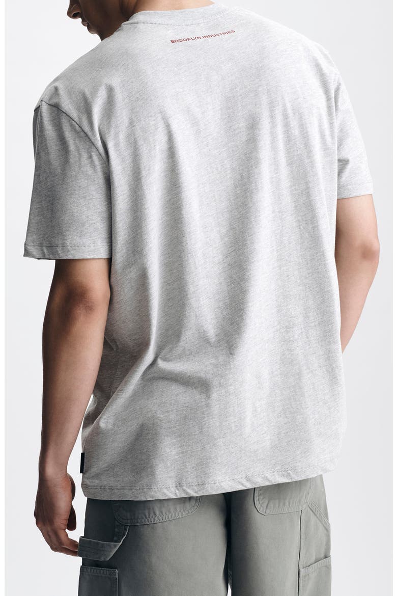 Heathered Cotton Logo Graphic T-Shirt, Alternate, color, LIGHT GREY MELANGE
