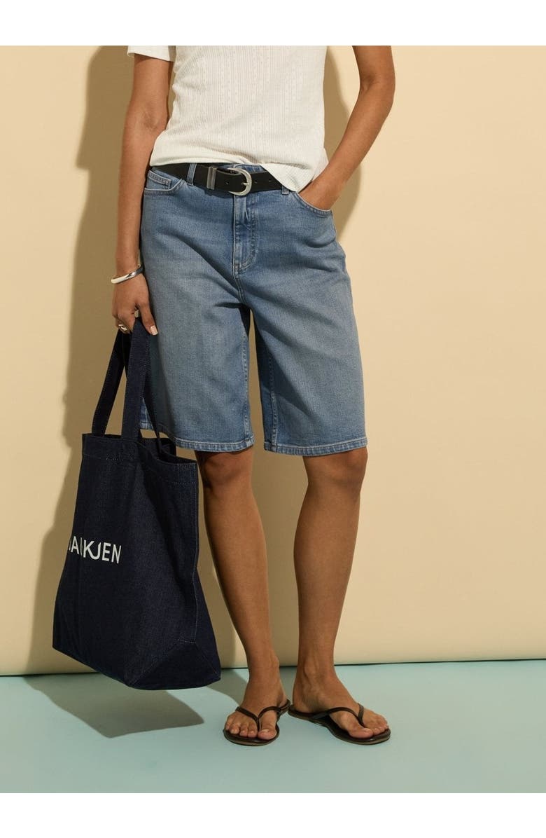 Baukjen Britney Stretch Denim Shorts, Alternate, color, Light Indigo