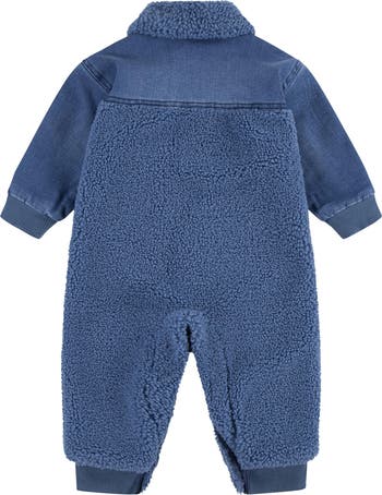 Denim & Fleece Romper