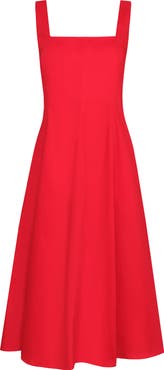 The Lulo Project Sea Stretch Cotton Midi Dress