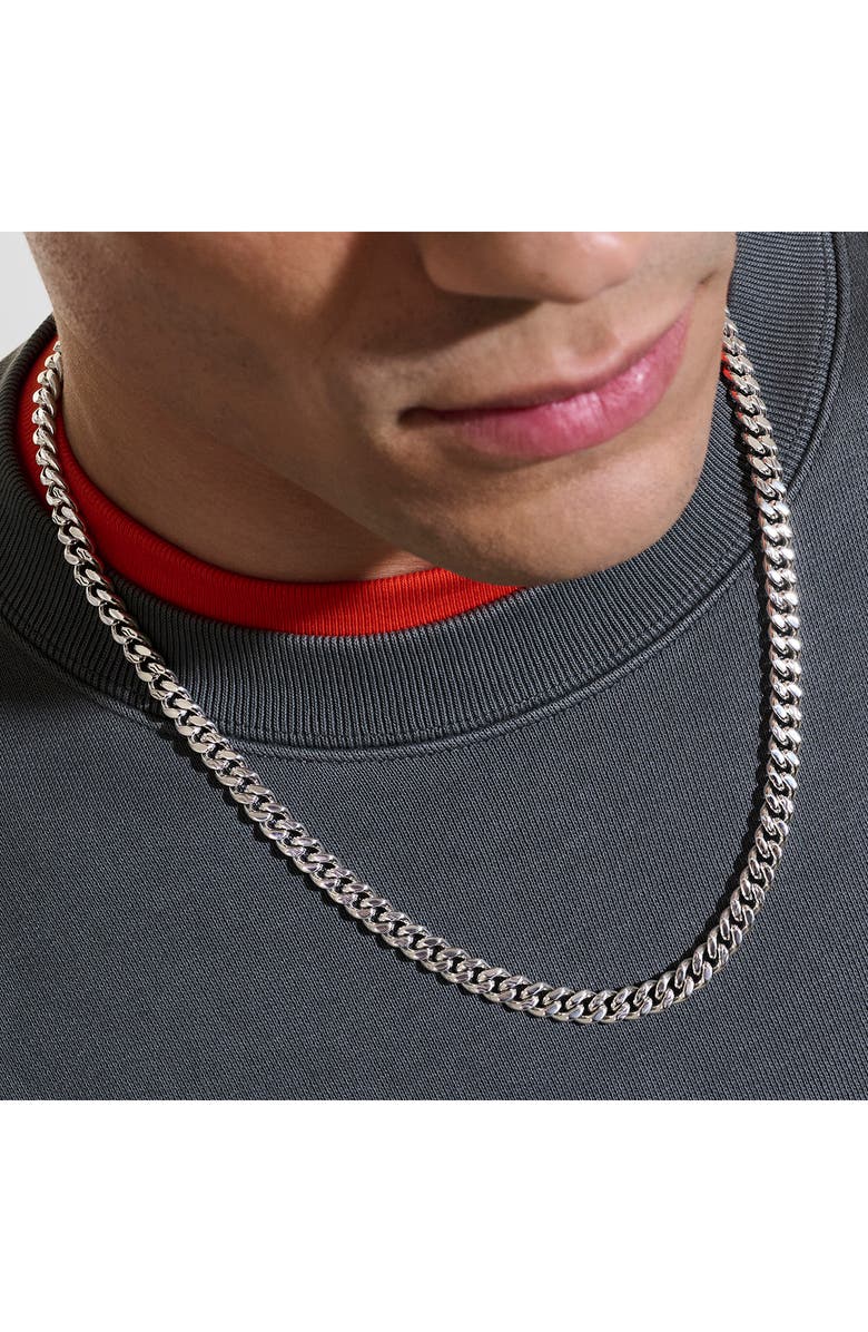 John Hardy Curb Chain Necklace, 7mm, Alternate, color, Sterling Silver - 20 Inches
