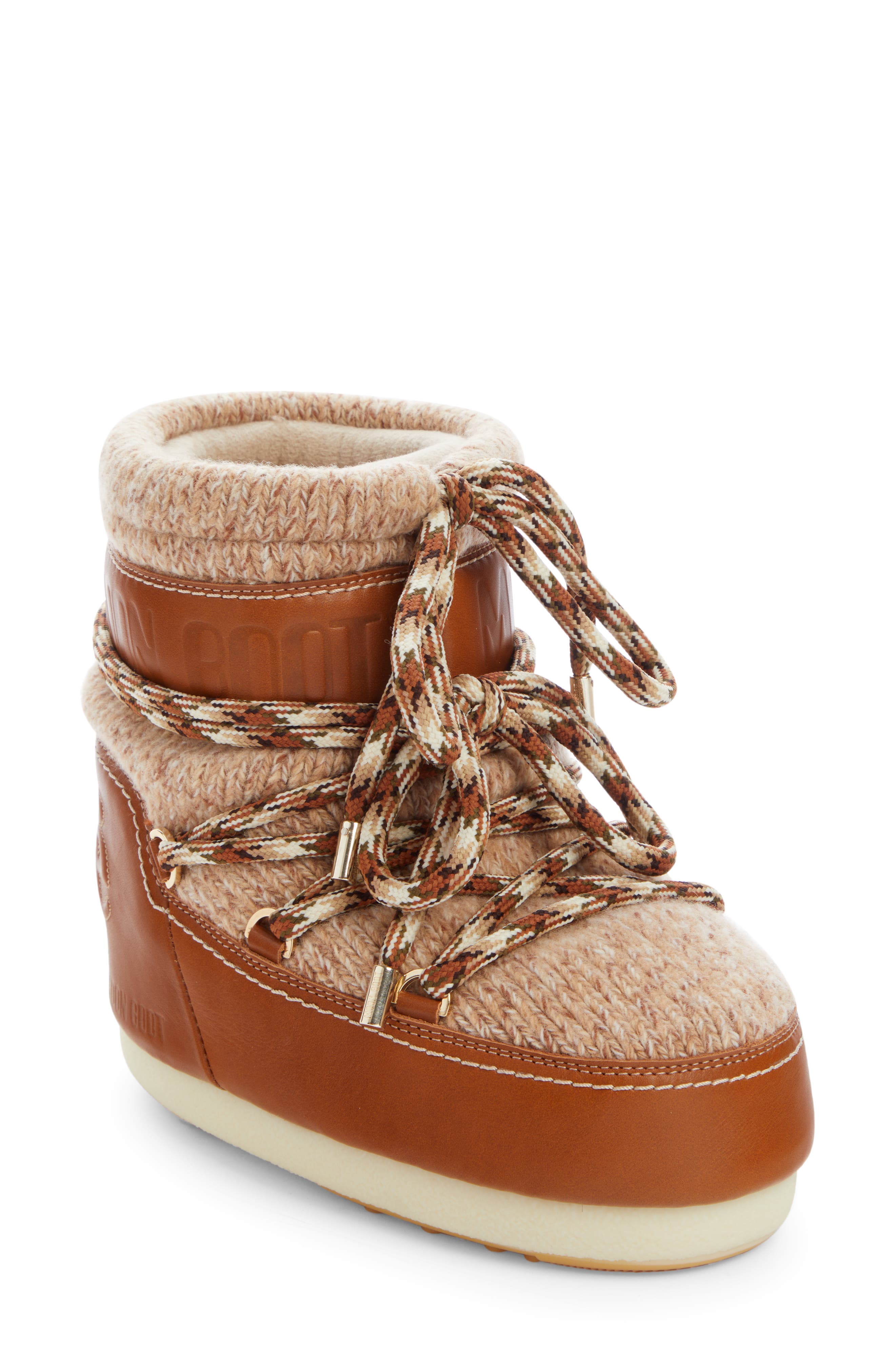 Chloé x Moon Boot<sup>®</sup> Lace-Up Boot, Main, color, 